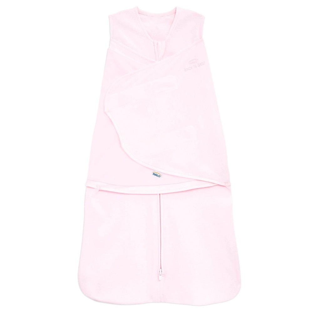 Halo SleepSack swaddle, pink, newborn size